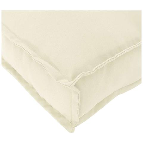 Cuscino per seduta pallet 2 pcs Crema 40 x 40 x 8 cm - Foto 9