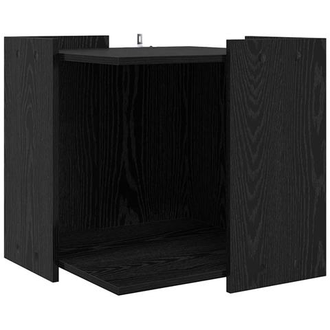 Rifugio per lettiera per gatti Rovere nero 53 x 53 x 51 cm - Foto 1