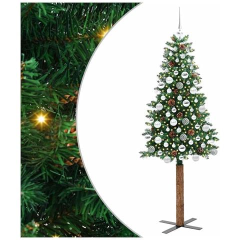 Albero di Natale snodato con 300 LED con supporto Verde 180 cm - Foto 1