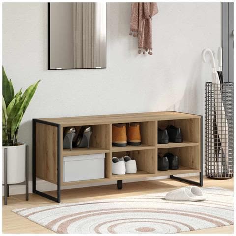 Mobile per scarpe Rovere Artigianale 60 x 35 x 44 cm - Foto 2