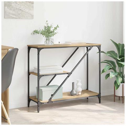 Tavolo consolle Rovere artigianale 88,5 x 30 x 75 cm - Foto 2