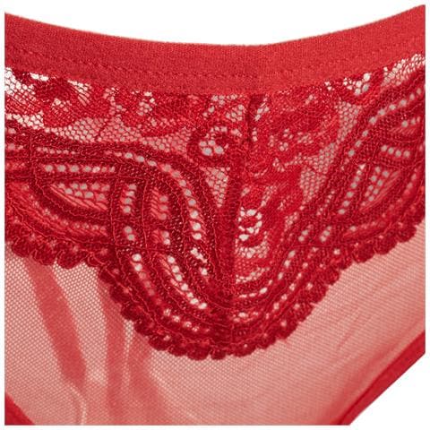 Perizoma In Pizzo Rosso 21685 Donna - Foto 3