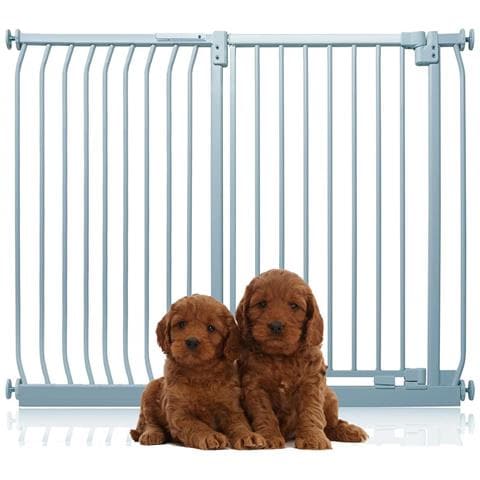 Bettacare Cancelletto Per Cani Elite Extra Alto, 134cm - 143cm, Grigio Opaco, Extra Alto Con 100cm Di Altezza - Foto 1
