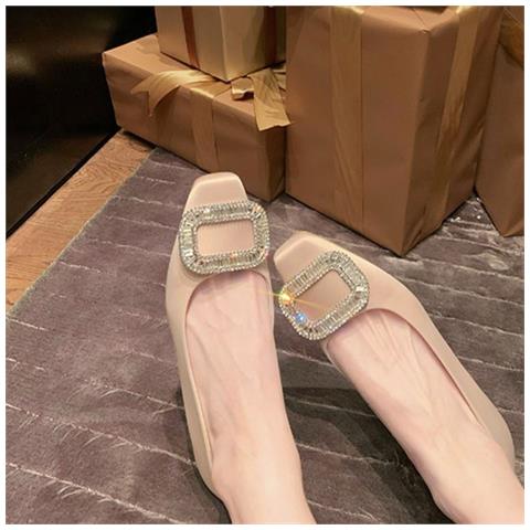 Eleva Il Tuo Stile: Scarpe Da Donna Con Plateau In Pelle, Punta Quadrata E Zeppa Nascosta Da 3cm Champagne 40 - Foto 5