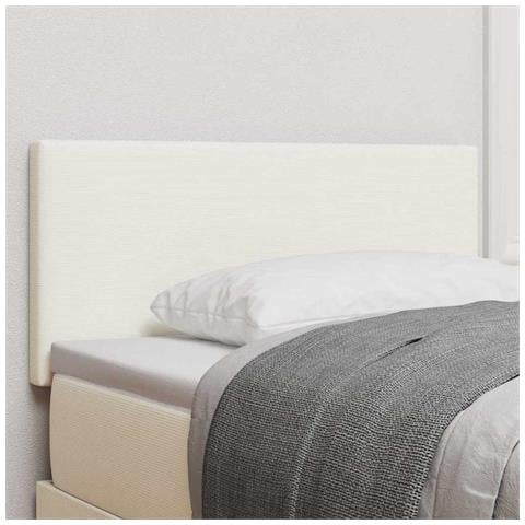 Testiera LED con luci a strisce a LED Crema 100 cm Poliestere - Foto 2