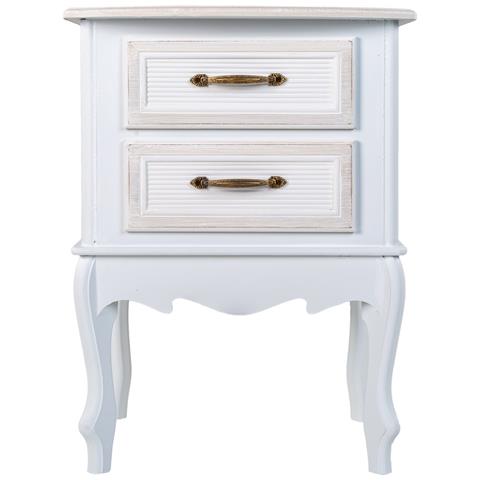 Comodino In Legno Bianco 42x34x57 - Foto 2