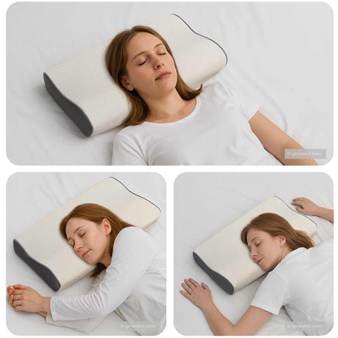 Cuscino con cuscino Bianco 60 x 34 x 11 cm Poliestere - Foto 2