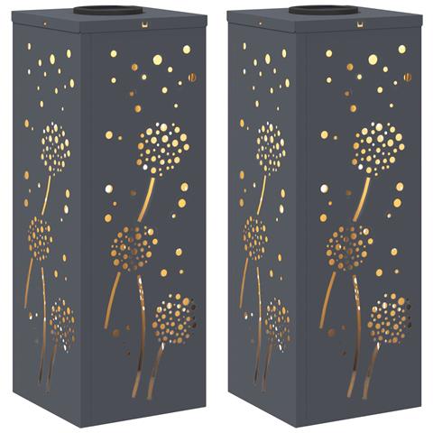 Faro LED solare per sentieri 2 pcs Antracite - Foto 1