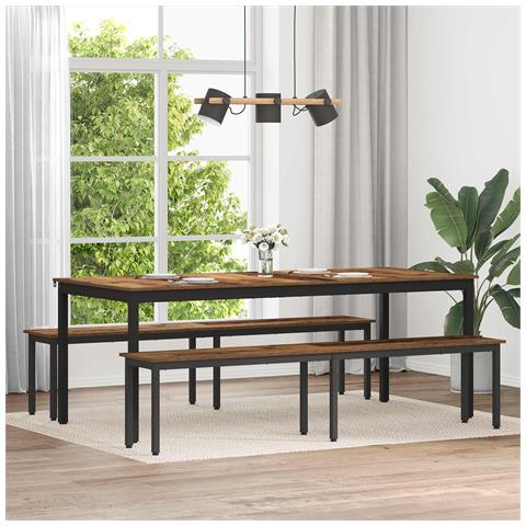 panchina Legno vecchio 200 x 35 x 45 cm Legno multistrato - Foto 2
