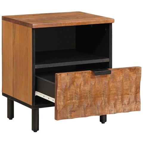 Armadio da Notte con cassetto Marrone 40 x 33 x 46 cm - Foto 2