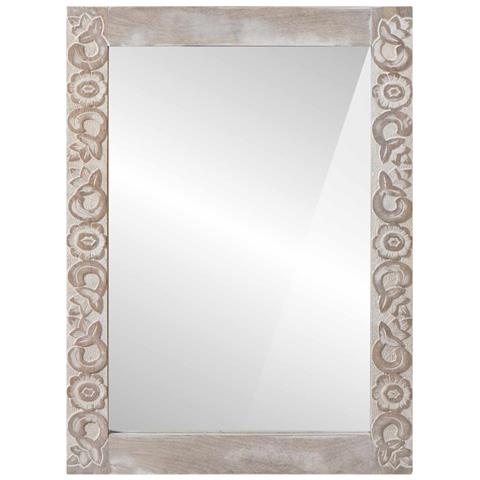 Specchio da bagno Rettangolare Bianco 70 x 50 x 2,5 cm - Foto 2