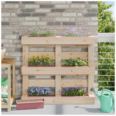 Fioriere per Euro pallet 24 pcs Marrone 36 x 13,5 x 9,5 cm - Foto 2