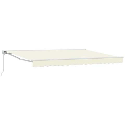 Tenda retrattile manuale Crema 5 × 3,5 m - Foto 1