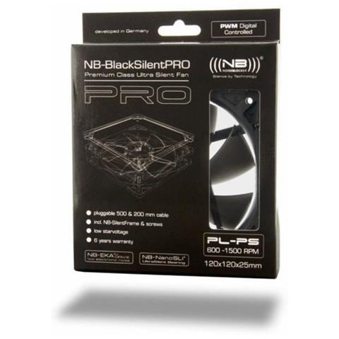 BlackSilentPro PLPS, Ventilatore, Computer case, 12 cm, Nero, 4,5V, 12 cm - Foto 1