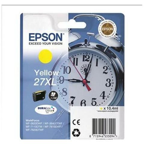 C13T27144020 Cartuccia Ink Originale Gialla WF-3640DTWF Capacità 1100 Pagine - Foto 1