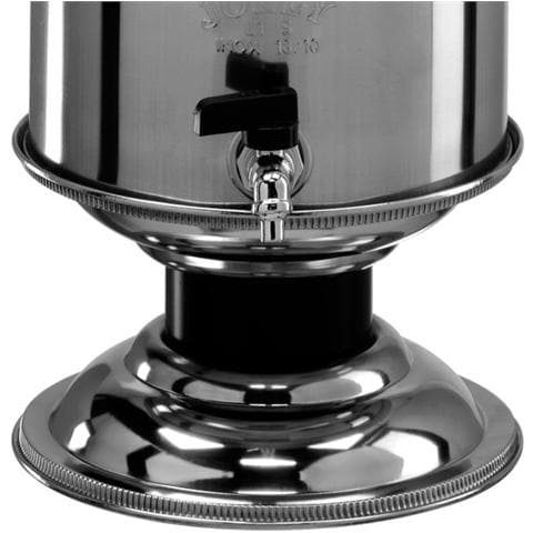Contenitore e supporto in acciaio inox 5 Lt per olio tipo graffato - Foto 1