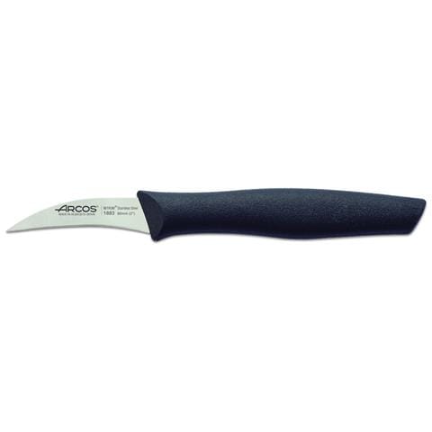 Lama Acciaio Inossidabile NITRUM 60 mm Colore Nero Spelucchino Coltello per sbucciare Arcos Serie Nova Manico Polipropilene 