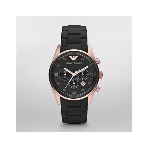 Emporio Ar5905 Uomo 43mm Acciaio / nero Acciaio Nero Nero Quarzo Cronografo - Foto 2