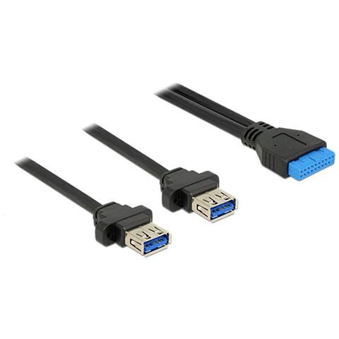 85244 USB 3.0 USB 3.0 Nero cavo di interfaccia e adattatore - Foto 2