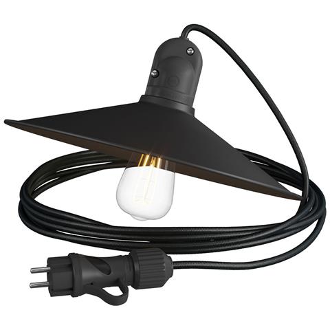Creative Cables Outdoor-Kabel SM04 Schwarz – 10m, IP65, Seidenmatt, Für EIVA Außenbeleuchtung