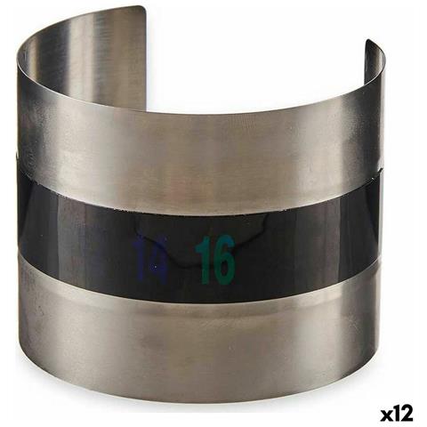 Termometro Per Vino Argentato Nero Acciaio Inossidabile (12 Unità) - Foto 1