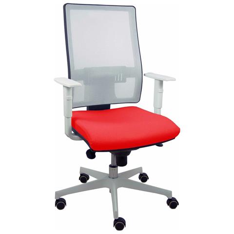 Sedia Da Ufficio Horna 50b4brp Rosso Bianco - Foto 1