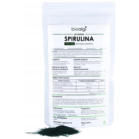 Integratore Alimentare Spirulina Platensis In Polvere 240g Da Bioalga - Qualità Certificata Con Un'alta Concentrazione Di Nutrienti - Foto 1