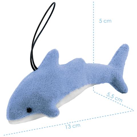 Squalo Nory Portachiavi In Peluche (13 Cm) - Foto 2