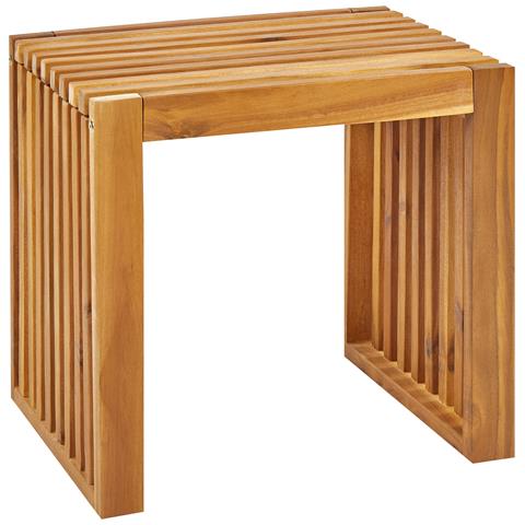 Set Da Giardino Con 1 Tavolo E 4 Sgabelli Legno Di Acacia Chiaro Bellano - Foto 7