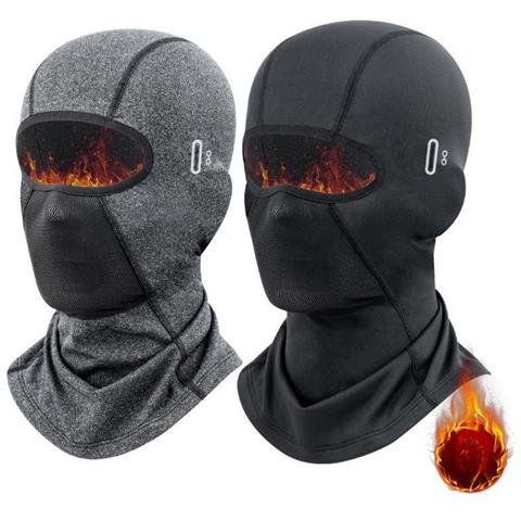 Passamontagna Invernale Con Cappuccio/maschera Da Sci Black - Foto 1