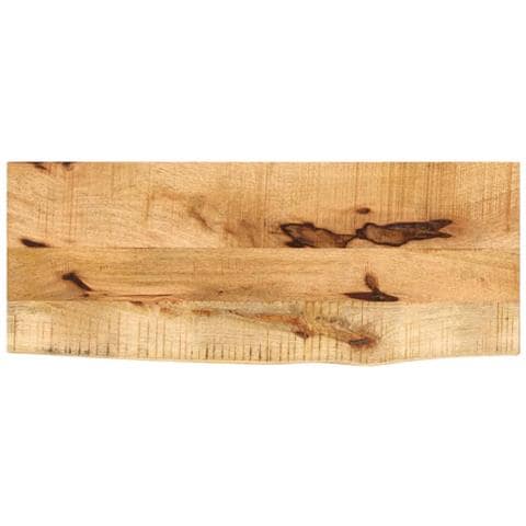 Piano Tavolo 70x20x3,8 Cm Bordi Vivi Legno Di Mango Grezzo - Foto 1