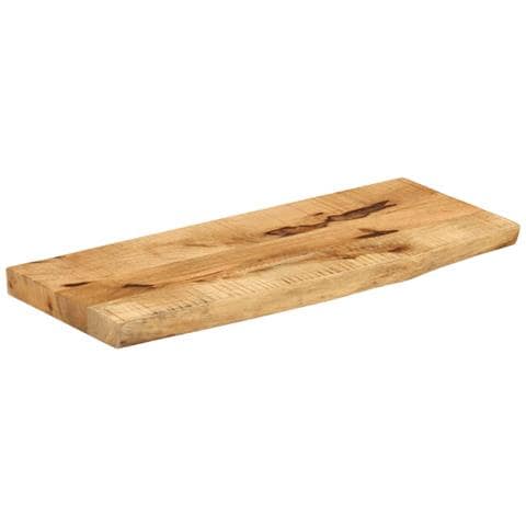Piano Tavolo 70x20x3,8 Cm Bordi Vivi Legno Di Mango Grezzo - Foto 2
