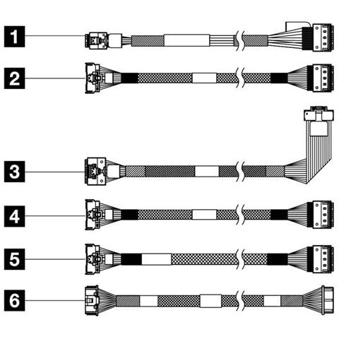 Thinksystem Sr650 V3 X4 M. 2 Sat A /nvme Non-raid Cable Kit (4x97a82924) - Foto 1
