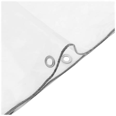 Telone Trasparente con Occhielli 5x8 m in Polietilene - Foto 2