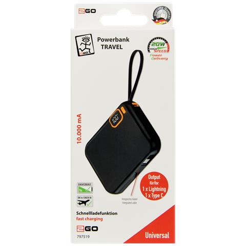 797519 batteria portatile 10000 mAh Nero - Foto 2
