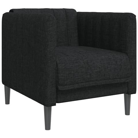 Lusso Casadino -  Poltrona Nera In Tessuto - Foto 1