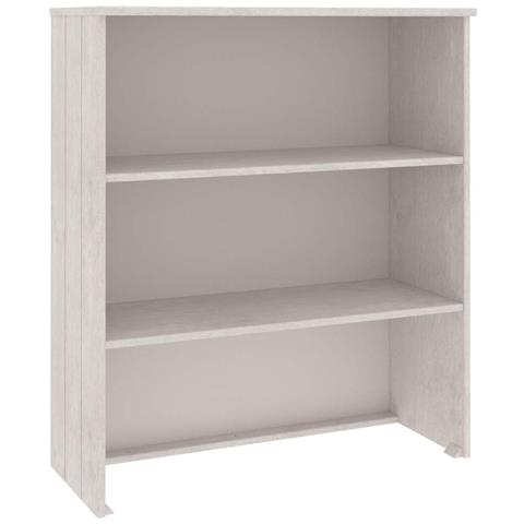 Piano Credenza Hamar Bianco 85x35x100 Cm Legno Massello Di Pino - Foto 1