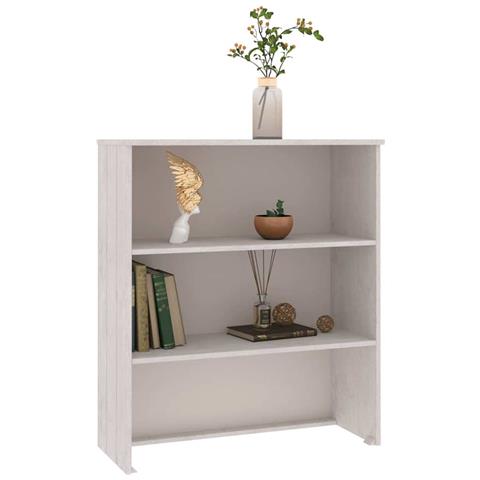 Piano Credenza Hamar Bianco 85x35x100 Cm Legno Massello Di Pino - Foto 8