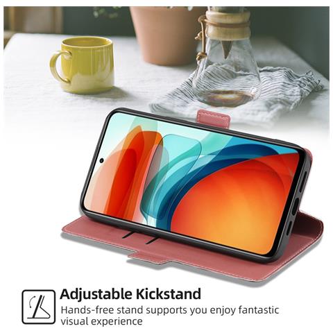 Custodia Per Telefono Con Supporto Per Redmi Note 14 5g - Rosa - Foto 2