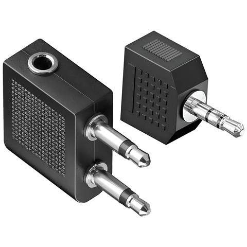 Kit Audio Aereo Jack 3.5 Mm E Sdoppiatore 3.5 Mm, Nero - Foto 4