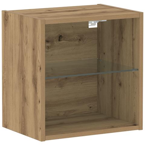 mensola fluttuante Rovere Artigianale 40x28,5x40 cm Legno Ingegnerizzato - Foto 1