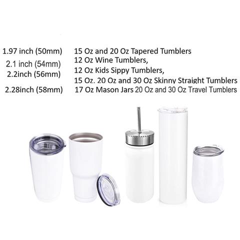 Set Di 4 Sottobicchieri Rotondi In Silicone Autoadesivi Per Bicchieri Tumbler L - Foto 5