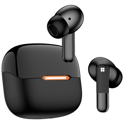 Auricolari Bluetooth Bianco-arancio Con Anc+enc A Sei Microfoni Per Chiamate Hd E Audio Spaziale Black+orange - Foto 1