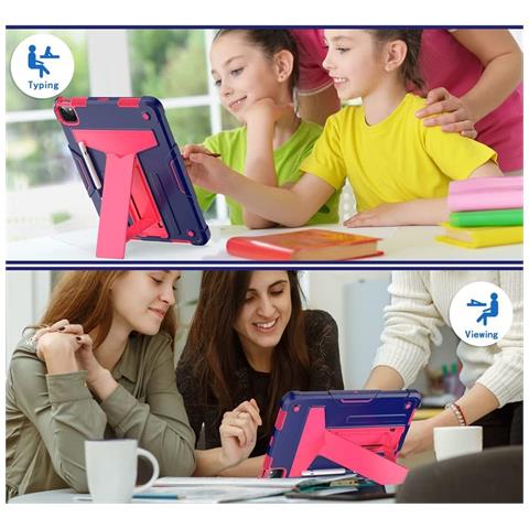 Custodia Per Ipad Pro 11"" Blindata Con Supporto Rosa - Foto 2