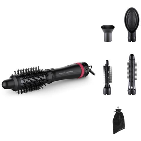 Express Style CF634L Spazzola ad aria calda Caldo Nero, Rosso 800 W 1,8 m - Foto 1