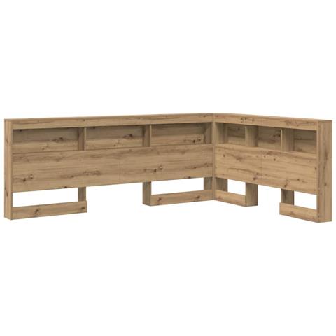 Testata contenitore rovere artigianale 135 cm Legno multistrato - Foto 1