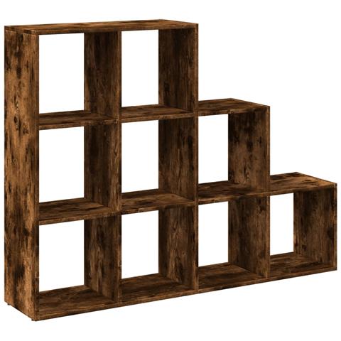 Libreria 3 Ripiani Rovere Fumo 137,5x29x103,5 cm Truciolato - Foto 1