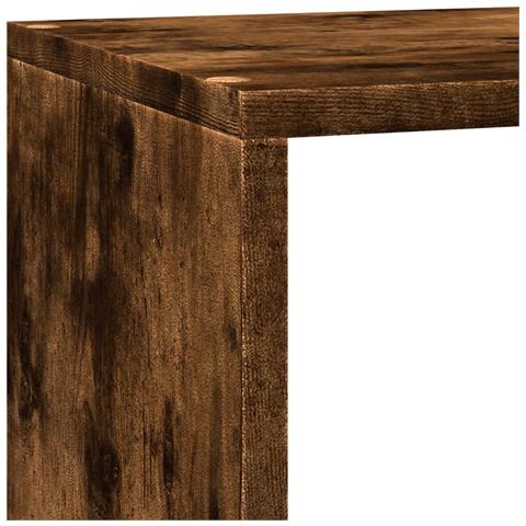 Libreria 3 Ripiani Rovere Fumo 137,5x29x103,5 cm Truciolato - Foto 9