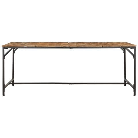 Tavolo da Pranzo 200x100x75cm in Legno Massello di Mango Grezzo - Foto 2