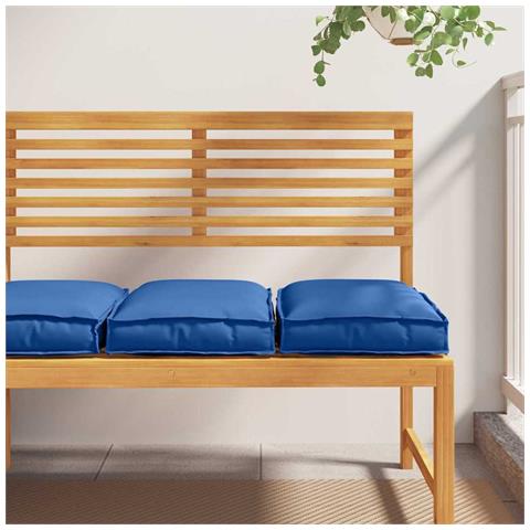 Cuscino per seduta pallet 2 pcs Blu reale 40 x 40 x 8 cm - Foto 2